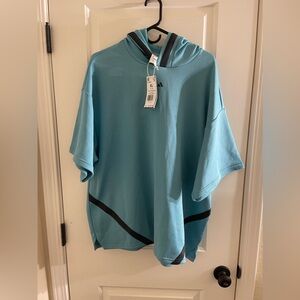 Adidas Blue Hoodie Tee